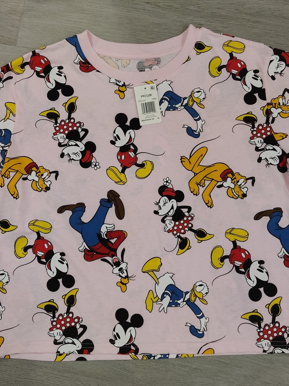 Disney Light Pink Mickey & Friends Top. New With Tags. Size XL